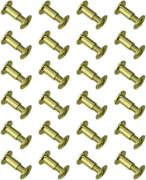Picture of Grovtec Brass Chicago Screws 24-Pack