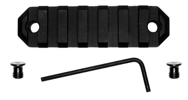 Picture of Grovtec Rail Section Keymod 3" 7 Slot Aluminum Black