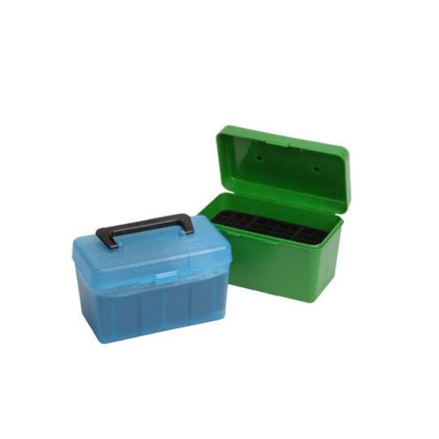 Picture of Mtm Deluxe Ammo Box 50-Rounds X-Large Rifle Calibers Green
