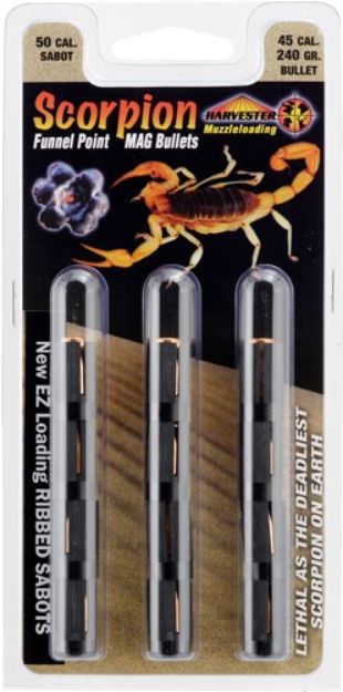 Picture of Harvester Scorpion 50 Cal 240Gr .451 Funnel Point 12Pk