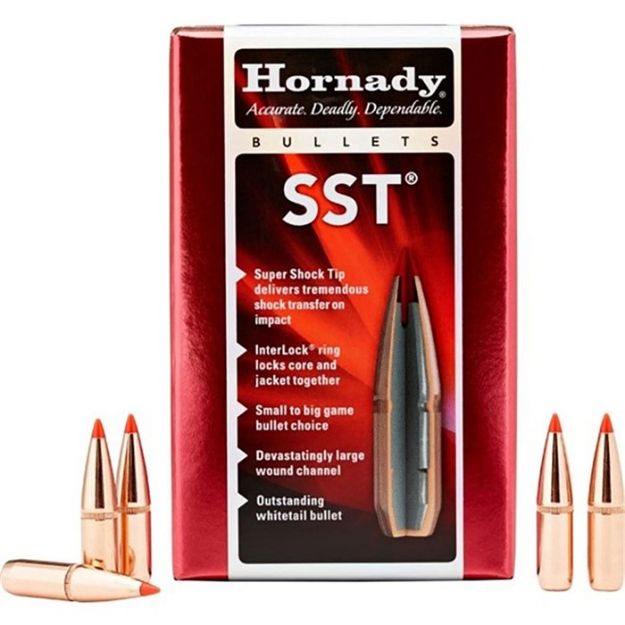 Picture of Hornady Bullets 30 Cal .308 180Gr Sst 100Ct 15Bx/Cs
