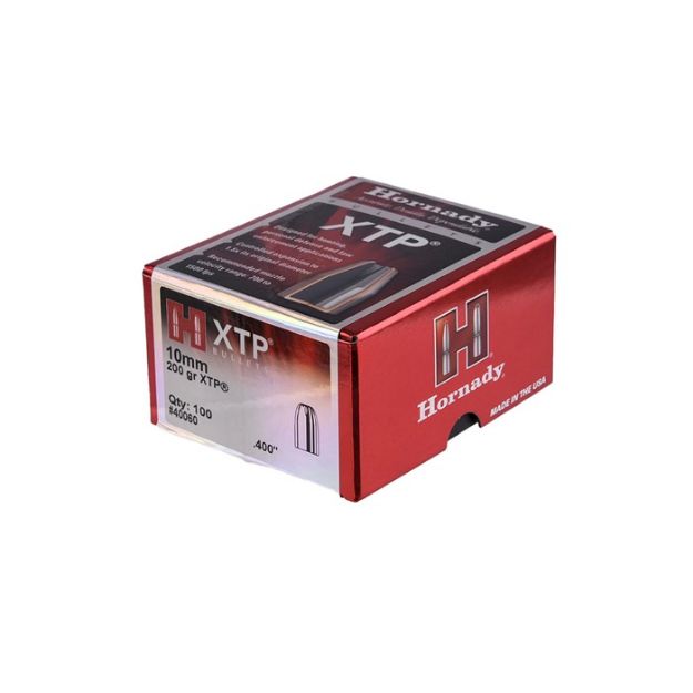 Picture of Hornady Bullets 10Mm .400 Cal 200Gr Xtp 100Ct 15Bx/Cs