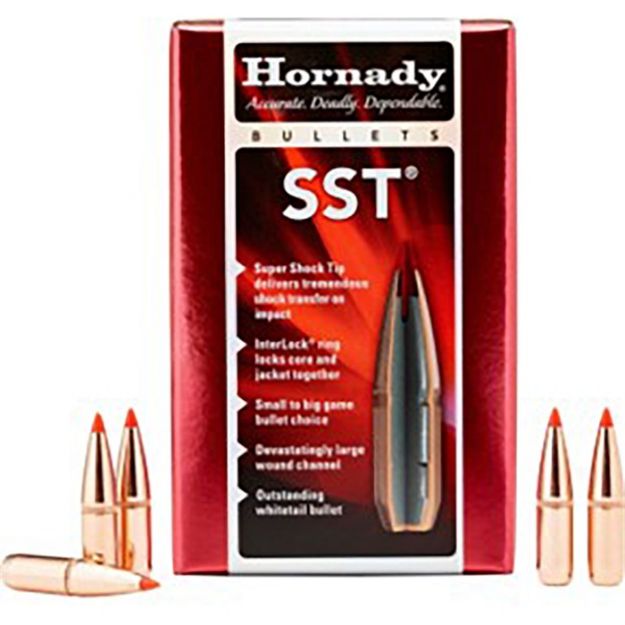 Picture of Hornady Bullets 338 Cal .338 225Gr Sst 100Ct 15Bx/Cs