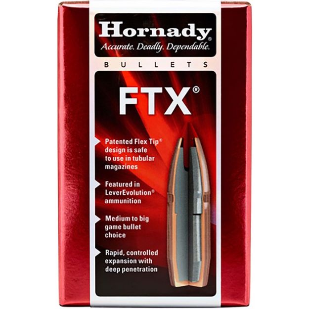 Picture of Hornady Bullets 35 Cal .355 165Gr Ftx 350 Legend 100Ct