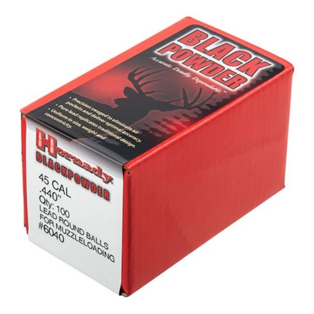 Picture of Hornady .440 .45 Caliber Round Ball 100Ct 25Bx/Cs