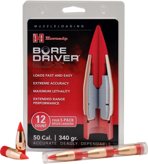 Picture of Hornady 50Cal Bore Driver 340Gr Ftx 12-Count