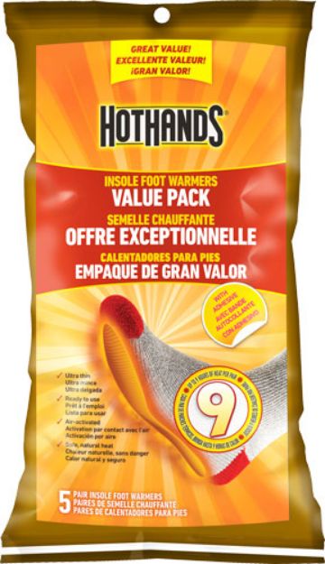 Picture of Hothands Insole Foot Warmer 5 Pairs Per Bag 9 Hour W/Adhsv