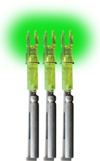 Picture of Lumenok Lighted Nock X-Series Green 3Pk