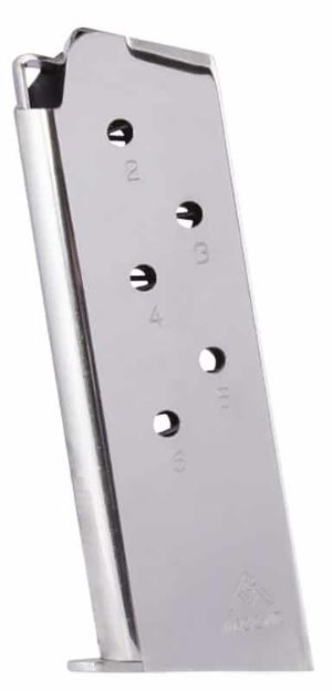 Picture of Mec-Gar Magazine 1911 Officers 45Acp 6Rd Nickel