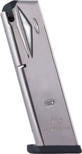 Picture of Mec-Gar Magazine Beretta 92Fs 9Mm Luger 15Rd Nickel