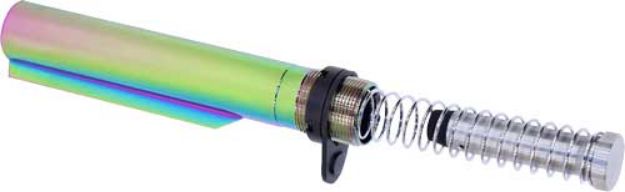 Picture of Guntec Ar15 Mil-Spec Buffer Tube Set Rainbow Pvd Coated!