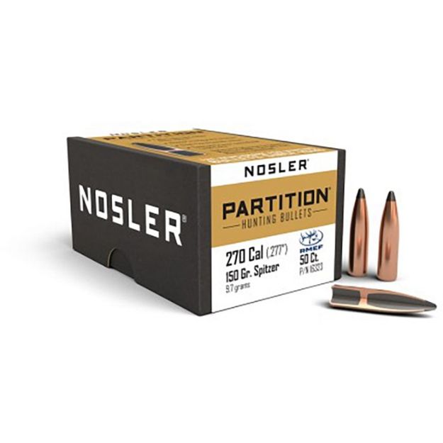 Picture of Nosler Bullets 270 Cal .277 150Gr Partition 50Ct