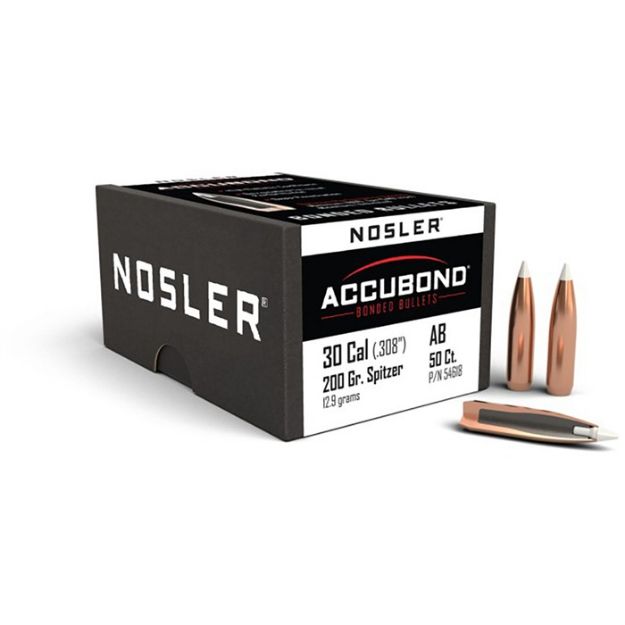 Picture of Nosler Bullets 30 Cal .308 200Gr Accubond 50Ct