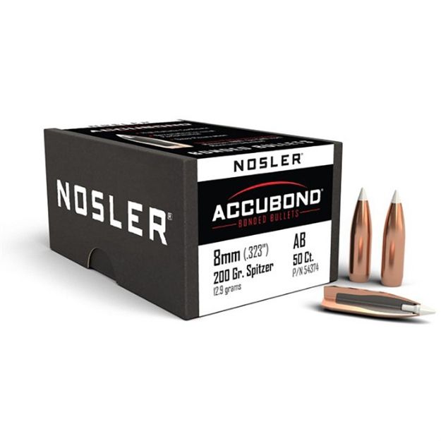Picture of Nosler Bullets 8Mm .323 200Gr Accubond 50Ct