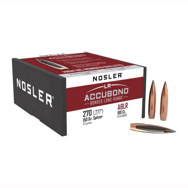 Picture of Nosler Bullets 270 Cal .277 150Gr Accubond Lr 100Ct