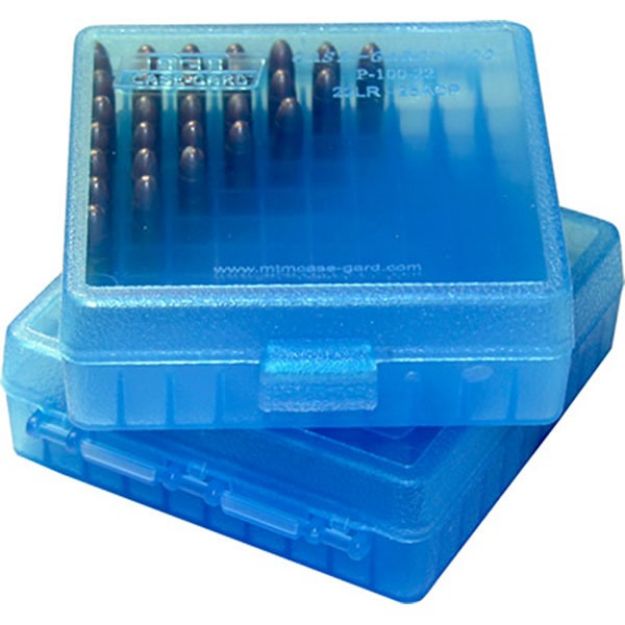 Picture of Mtm Ammo Box 22Lr 100-Rounds Clear Blue