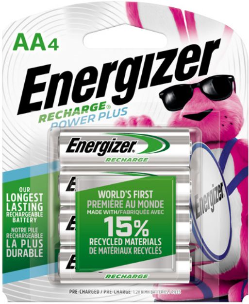 Picture of Energizer Rechargable Power Plus Batteries Aa 4 Pack!