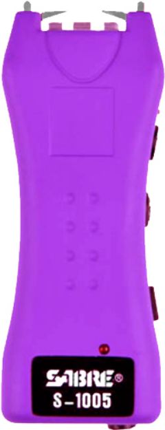 Picture of Sabre Stun Gun Flashlight Mini W/Holster 1.600Uc Purple