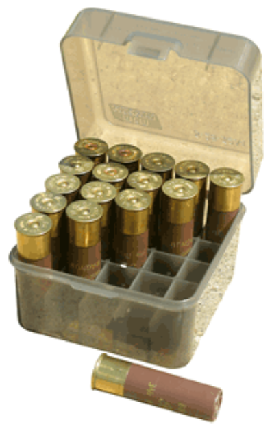 Picture of Mtm Ammo Box Shotshell 12/10Ga 3.5" Shells 25-Rounds Clr Smke