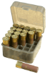 Picture of Mtm Ammo Box Shotshell 12/10Ga 3.5" Shells 25-Rounds Clr Smke
