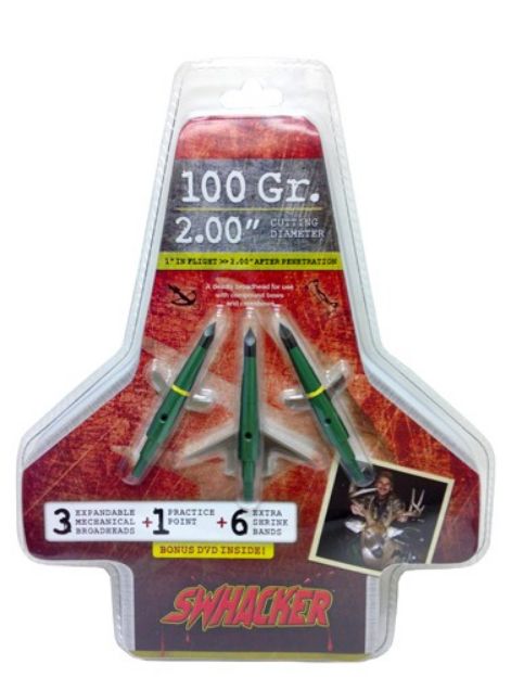 Picture of Swhacker Broadhead 2-Blade 100Gr 2" Cut 3/Pk