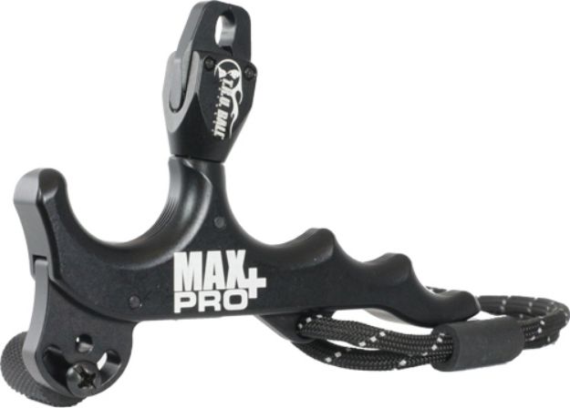 Picture of T.R.U. Ball Release Max Pro+ Hand Held 4-Finger Thumb Black