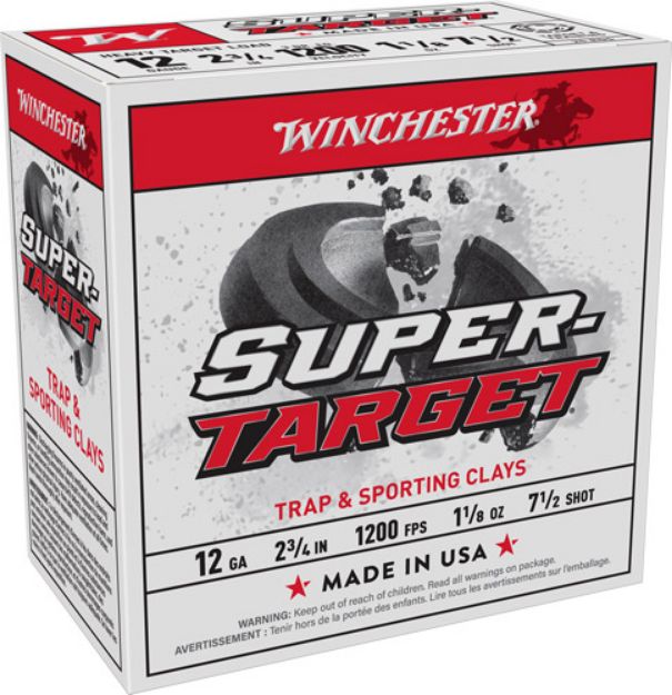 Picture of Winchester Target 12Ga 2.75" 1-1/8Oz #7.5 1200Fps 250R Case