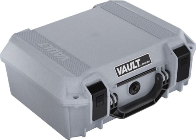 Picture of Pelican Vault Medium Pistol Case W/ Foam Ghost Gray