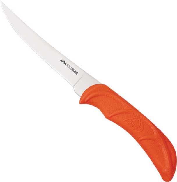 Picture of Outdoor Edge 5" Boning/Fillet Knife Orange Handle Blister Pk