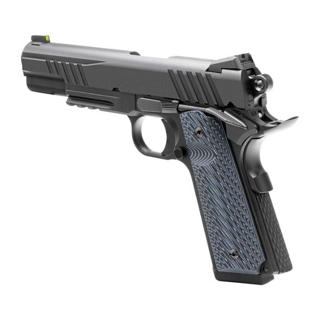 Picture of Savage 1911 9Mm 5" Black ! Adj Night Sights 10Rd G10 Grip