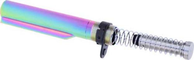 Picture of Guntec Ar15 Buffer Tube With Buffer & Spring Rainbow Pvd!