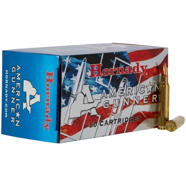 Picture of Hornady Ammo American Gunner 223 Rem 55Gr Jhp 50Rd 10Bx/Cs