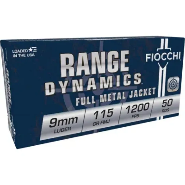 Picture of Fiocchi 9Mm Luger 115Gr Fmj 50Rd