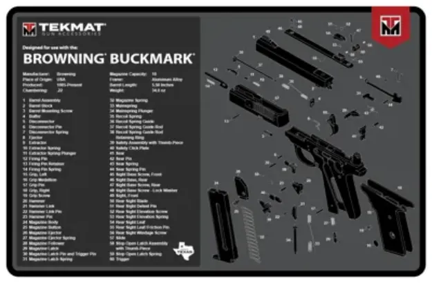 Picture of TEKMAT TEK-R17-BROWNING-BM 17X11 BRN BUCKMARK