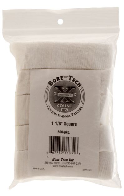 Picture of Bore Tech Btpt-118-S500 X-Count 1.12" Cotton 500 Per Pkg 