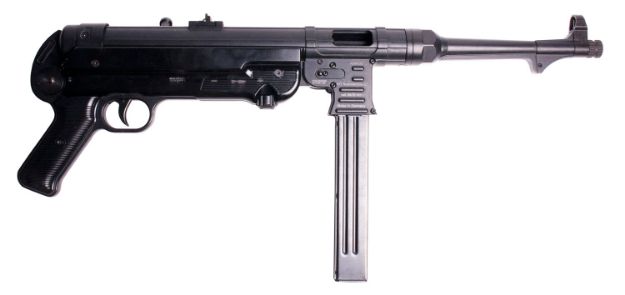 Picture of Gsg Mp40 9Mm Luger Caliber With 10.80" Barrel, 30+1 Capacity, Black Metal Finish, Black Polymer Grip Right Hand 