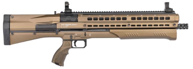 Picture of Utas Defense Uts-15 Pump Action 12 Gauge 14+1 3" 19.50" 4140 Steel Barrel, Burnt Bronze Finish, Fiber Reinforced Recoil Pad, Optic Ready 