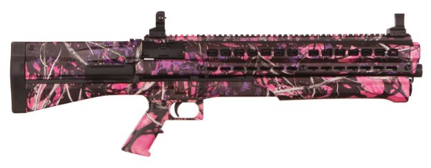 Picture of Utas Defense Uts-15 Pump Action 12 Gauge 14+1 3" 19.50" 4140 Steel Barrel, Muddy Girl Finish, Fiber Reinforced Recoil Pad, Optic Ready 