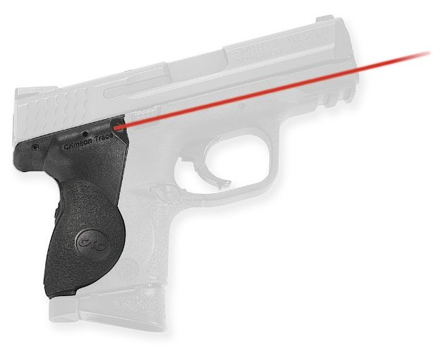 Picture of Crimson Trace Lg661 Lasergrips 5Mw Red Laser With 633Nm Wavelength & 50 Ft Range Black Finish For S&W M&P Compact 