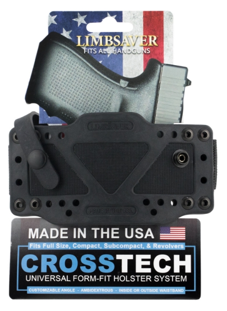 Picture of Limbsaver Crosstech Iwb/Owb Black Polymer Belt Clip/Strap Fits Universal Handgun Ambidextrous 