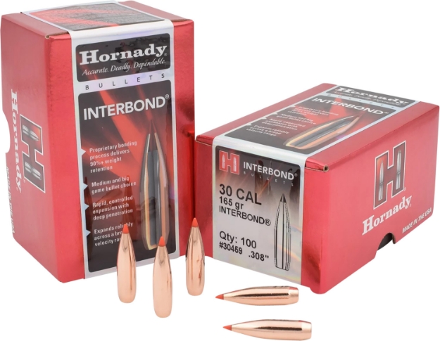 Picture of Hornady Interbond Hunting 30 Cal .308 165 Gr Interbond 