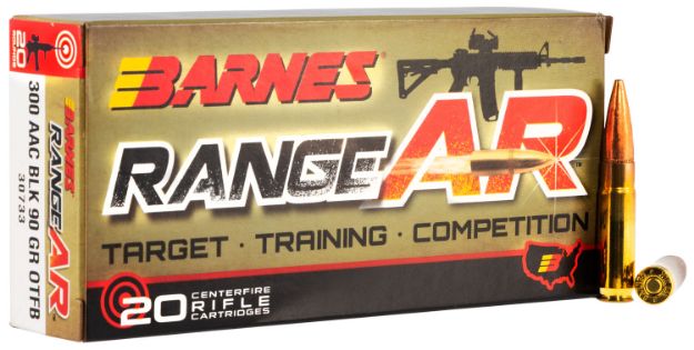 Picture of Barnes Bullets Range Ar Centerfire Rifle 300 Blackout 90 Gr Open Tip Flat Base (Otfb) 20 Per Box/ 10 Cs 