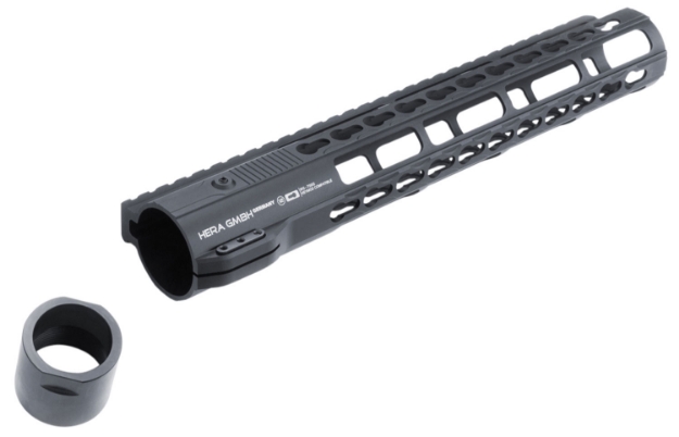 Picture of Hera Arms Irs Handguard 12" Free-Floating, Keymod Style Made Of Aluminum With Black Anodized Finish For Ar-10 