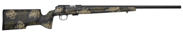 Picture of Cz-Usa Cz 457 Varmint Precision Trainer 22 Lr 5+1 16.50" Black Green & Tan Sponge Pattern Black Camo Fixed Manners Stock Right Hand (Full Size) Sr 