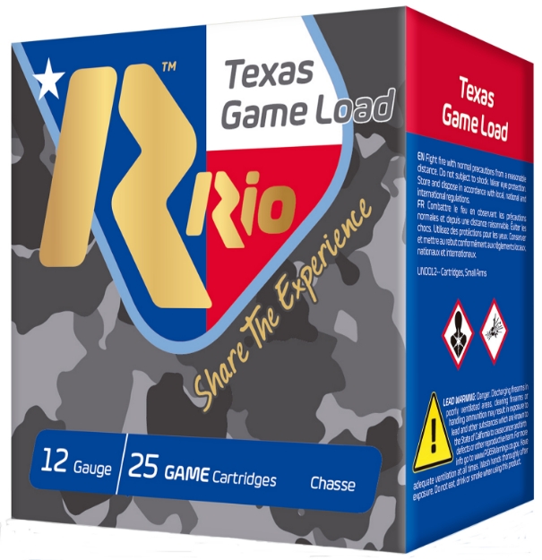 Picture of Rio Ammunition Texas Game Load High Velocity 12 Gauge 2.75" 1 1/4 Oz 7.5 Shot 25 Per Box/ 10 Cs 