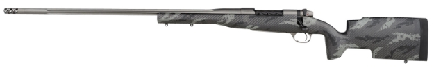 Picture of Weatherby Mark V Accumark Pro 300 Wthby Mag 3+1 Cap 26" Tungsten Gray Cerakote Rec/Barrel Black Carbon Fiber With Gray Sponge Pattern Accents Left Hand (Full Size) 