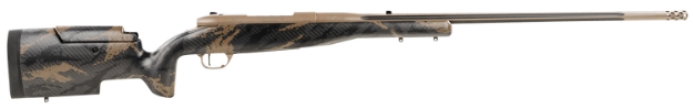 Picture of Weatherby Mark V Accumark Elite 30-378 Wthby Mag 2+1 26" Coyote Tan Elite Cerakote Rec Brown Sponge Pattern Black Fixed W/Adjustable Cheekpiece Stock Left Hand (Full Size) 