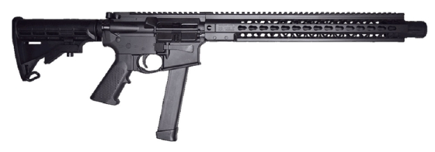 Picture of Brigade Firearms Bm-9 9Mm Luger 16" 33+1 Armor Black Cerakote Adjustable Stock Black Polymer Grip Right Hand 