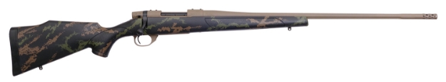 Picture of Weatherby Vanguard High Country 6.5 Creedmoor 4+1 Cap 24" Flat Dark Earth Cerakote Rec/Barrel Black Fixed Monte Carlo Stock With Tan & Green Accents Right Hand (Full Size) 