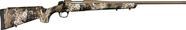 Picture of Cva Cascade 28 Nosler Caliber With 3+1 Capacity, 26" Barrel, Flat Dark Earth Cerakote Metal Finish & Softtouch Veil Wideland Fixed Softtouch Stock Right Hand (Full Size) 